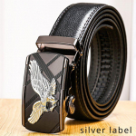 Ehtsast nahast automaatne pandlaga Dapeng Wings &auml;ri vabaaja mustriga trendi moe meeste vabaaja p&uuml;ksirihm 110cm