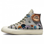 Converse Chuck 70 High Lillelised Unisex Tossud Roheline Kiltkivi-Salvei Mitmev&auml;rvilised 172935C 37.5