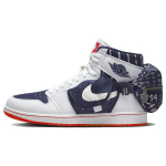 Air Jordan 1 Retro High Utility Quai 54 Unisex tossud Valge Neutraal-Indigo Hele-Luu DV1717-100 35.5
