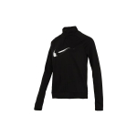 Nike Dri-Fit Kahekordse Swooshiga Poollukuga Kiirkuiv Peegeldav Pikkade Varrukatega Sporditopp Naiste Topid Must DD6842-010 S