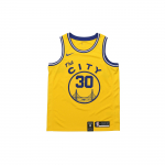 Nike Golden State Warriors Stephen Curry #30 Retro Piiratud V&auml;ljaanne Swingman S&auml;rk Meeste S&auml;rk Kollane BQ8109-729 M