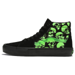 Vans Skate Sk8-Hi Glow Skulls Unisex Tossud Must Roheline VN0A5FCC5QW 39