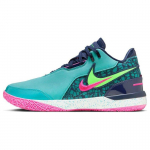 Nike Zoom LeBron NXXT Gen AMPD EP South Beach Meeste tossud Sinakas-kaktuse roheline-Strike FJ1567-300 42.5