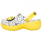 Crocs Smiley X Klassikaline Clog Mugavad Mitmek&uuml;lgsed Clogs Naiste Clogs Valge Kollane 207980-94S 34-35