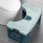 Kokkup&otilde;tev WC-jalatugi tool eakatele ja rasedatele kasutajatele Gem Blue [New Foldable Toilet Stool]