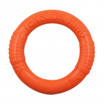 Ujuvad Vesi Koeram&auml;nguasjad Lemmiklooma Frisbee Treeningr&otilde;ngas Interaktiivne M&auml;nguasi T&otilde;mbaja Vastupidav Agressiivsele N&auml;rimisele V&auml;ikestele Keskmistele Koertele 17CM oranž