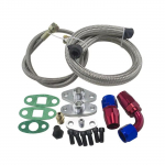 - T3 T4 T3/T4 T70 T66 TO4E Oil Feed Line Oil Line Oil Line Kit blue and red -TOL21 One Size