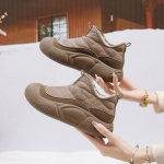 Naiste kingad Puuvillased talvekingad, uus stiil, pl&uuml;&uuml;siga mitmek&uuml;lgne, trendikas, soe paksu tallaga vabaajar&otilde;ivas nais&uuml;li&otilde;pilastele 40 must