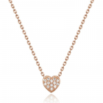 ELLE Ehted Mini S&uuml;da Tsirkoon Kaelakee ELBRNN237 Rose gold