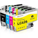 TRAHOO-LC426 Cartouche d'encre Compatible pour Cartouche Brother LC426 LC-426 LC426VAL LC-426XL Compatible pour Brother MFC-J[J1014]