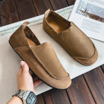 Meeste Vabaaja Jalan&otilde;ud Mugavad Retro Meeste Nahast Vabaaja Jalan&otilde;ud Meeste Mood Retro Lamedad Saapad Meestele Jalan&otilde;ud 44 beige