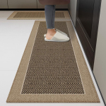 K&ouml;&ouml;gimatt libisemisvastane kulumiskindel veekindel p&otilde;randamatt hall minimalistliku mustriga vaip pikk suurus kodu kaunistus jalapatjadega 1pc 50x120cm