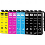 Cartouches d'Encre - 1GOLD - 405XL - Compatible Epson Workforce Pro - Multi-couleurs - 8 Mod&egrave;les Compatibles