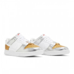 Nike Naiste Dunk Low SE H&otilde;be Kuldne Metallik DH4403-700 EU 36.5 valge/metallist kuldset v&auml;rvi