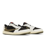 Air Jordan 1 Travis Scott x Wmns Retro Low OG SP Oliiviroheline DZ4137-106 Roheline EU 35.5 must/punane