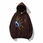 Cactus Jack Highest in The Room Kapuutsiga sviiter meestele ja naistele Talvine &Uuml;le suuruse Pullover L&otilde;tv Streetwear Vabaaja Kapuutsiga sviitrid S