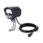 36V 48V 60V Elektriratta Esituli Sarvega 18W 9 LED Elektrit&otilde;ukeratta LED Esituli Veekindel Mootorratta E-Ratta Taskulamp black