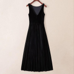 Naiste Petite Elegantne Salendav V&auml;ike Must Kleit XL