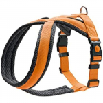 Harnais pour chien - HUNTER - London Comfort - Orange - Taille S-M - Polyester ind&eacute;chirable oranž