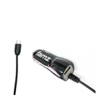 Chargeur de voiture micro USB Noir de 1200 mAh