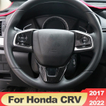 Auto rooliratta kaunistuse ringi litrid kaane kleebis sisekujundus Honda crv CR-V 2017-2022 tarvikutele C2 Silver