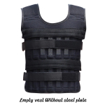 Jooksuharjutuse raskusvest Fitness Tool Poks Treeningvarustus Sport Koormusvest must