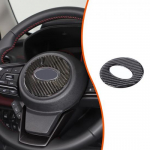 Soft Carbon Fiber Steering wheel Trim Sticker For Subaru Forester SK 19-24