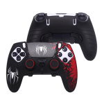 Ivyueen Silikoonist nahk Playstation 5 PS5 Edge juhtmevaba kontrolleri kaitse&uuml;mbris Puuteplaadi kleebis P&ouml;idla k&auml;epideme korgid DualSense Edge'i jaoks must
