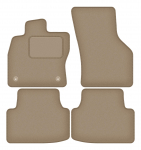Dywaniki samochodowe welurowe do: Cupra LEON KL 5D, sportstourer (35cm) (2020-2024) beżowe