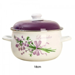 2/3/4/5/6L Majapidamise kastrul kaanega Emailitud terasest keedupott Kuumakindel Mitmeotstarbeline Suur &uuml;marhautamispott Supipott