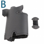 ize Carbon Fiber Leather Car Steering Wheel Cover For Mazda CX-3 CX3 CX-5 CX5 2017 2018 Mazda 6 CX-9 Suede Car Accessories B-Blue Thread