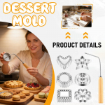 7-osaline Rosette Timbale komplekt, Rosette rauakomplekt k&auml;epidemega, Lillekujuline Bunuelos k&uuml;psisepvorm, Funnel Cake valmistaja komplekt One Size