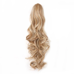 Klambriga hobusesaba pikendus 18 ja 24 Klipsiga lainelised s&uuml;nteetilised hobusesaba juuksepikendused Pikad hobusesabad naistele Pikendused;[\; 24inches beige