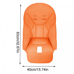 Beebi s&ouml;&ouml;gitooli istmepadi PU-nahast s&ouml;&ouml;gitooli kate laste s&ouml;&ouml;gitooli kate Peg Perego jaoks Siesta Zero3 jaoks Baoneo jaoks oranž
