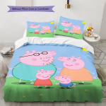 Roosa sea multikakujutisega voodipesu tekkikomplekt Tekikate padjap&uuml;&uuml;r Kodu kaunistus Kingitus (1 * tekikott + 2 * padjap&uuml;&uuml;ri, ilma s&uuml;damikuta) 200x220cm