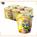 Korea tassikoorus 6-pakk | Nongshim Ottogi Samyang Paldo | V&auml;ikesed tassit&auml;idisega kiirnuudlid Ottogi Cup Noodles Udon Flavor 6 Pack (38.1g x 6)