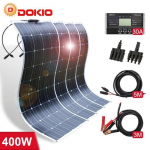 Panneau Solaire - Dokio - 400W - Semiflexible - Monocristallin - 18V/16V