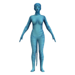 Uus cosplay avatar 2 sukkp&uuml;ksid t&uuml;drukud t&auml;iskasvanute cosplay kost&uuml;&uuml;m laste kombinesoon 110 blue