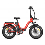 Elektriline jalgratas Fafrees F20 Max 500W mootoriga Kokkupandav elektriline jalgratas 48V 30AH 20 x4.0 rehv T&auml;iskasvanute e-jalgratas Tippkiirus 45 km/h LCD-ekraan punane