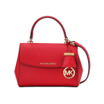Michael Kors MK Ava &uuml;hev&auml;rviline vintage klapiga logoga ripatsiga nahast minikott &otilde;lakott crossbody kott naiste k&auml;ekotid Punane 32F5GAVC1L-BRIGHT-RED Basic Set (Bag+Dust Bag)