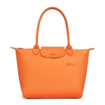 Longchamp Le Pliage Green 28 N&ouml;&ouml;bi ja t&otilde;mblukuga sulgemine Taaskasutatud l&otilde;uend nahast viimistlusega kandekott Keskmine Naiste kandekotid Oranž 2605919P54 Basic Set (Bag)