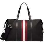 Bally Suur Kangast Reisikott Triibulise Detaili ja T&otilde;mblukuga Meeste kotid Must 6308539 Black