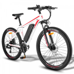 Elektriline jalgratas Fafrees F28 MT 250W mootoriga Linna elektrilise abiga jalgratas 48V 14.5AH Tippkiirus 25 km/h 27.5 x2.25 Rehv Maksimaalne koormus 150 kg valge/punane