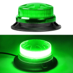 Kuum Veoauto Katuse Stroboskoopvalgusti 24 LED-iga Magnetiline Auto H&auml;daolukorra Hoiatusvalgusti 12V-24V Vilkuv Signaaltuulekell Autole roheline