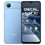 Oscal FLAT 3C 4G AI nutitelefon 16GB+128GB 6.56 Android 16 5000mAh Mobiiltelefon 4+64 sinine