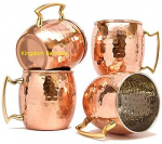 4 tk Vaskplekkeeritud Barrel Vasaraga Moscow Mule Kruus Kohvitass &Otilde;llekruus Komplekt 4 tk 360-550ml