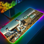 Breaking Bad Lauamat XXL Lauakaunistus S&uuml;learvuti Matt M&auml;ngimiseks RGB Lauamat Taustavalgustusega Klaviatuur M&auml;nguri T&uuml;druk Lauamatid Lauamat RGB600x300x3mm brown