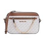 Michael Kors Mk Jet Set Monogramm Logoga Kett-Kaamerakott Naiste &Otilde;lakott Vanill 35S1GTTC9B-VANILLA Basic Set (Bag+Dust Bag)