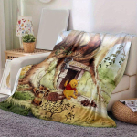 1 tk, Hubane Karupoeg Puhhi kodu sisustustekk: T&auml;iuslik kingitus teie magamistoa, elutoa v&otilde;i reisimiseks, flanellist viskepadi, ideaalne diivanite, &otilde;ue jaoks 130x150cm