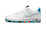 Nike Air Force 1 LV8 3 Vabaaja madalad rulaketsid Valge Sinine Must Lastele Vanuses 3-7 Aastat DM7598-100 31